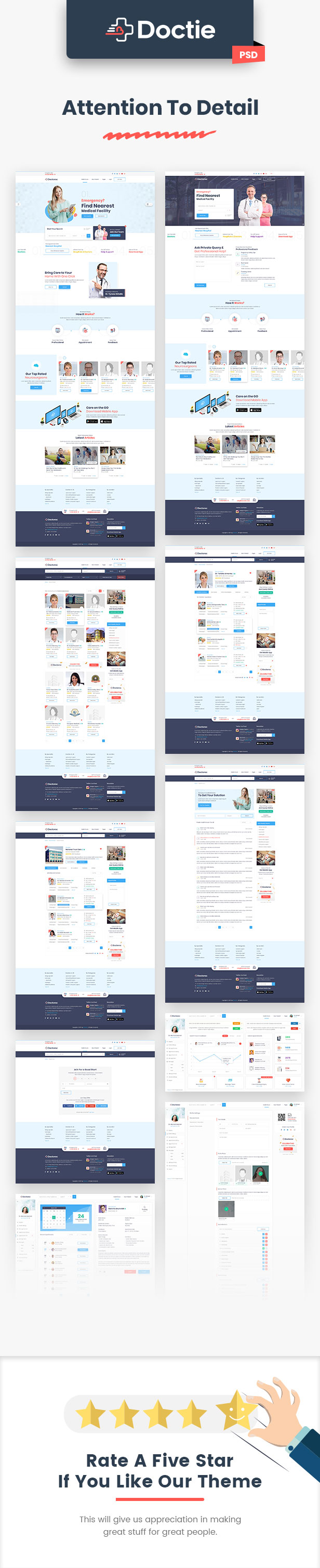 Doctie - Medical and Doctor Directory PSD Template - 12