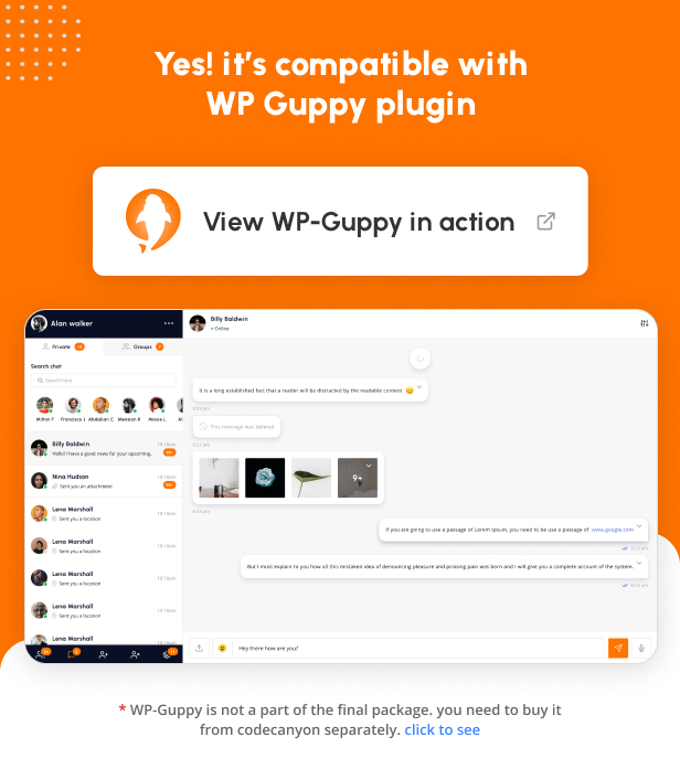Guppy Noty -  SMS and Email Notifications Extension for WP Guppy Pro - 3