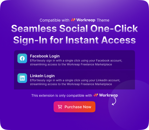 Workreap Social Login