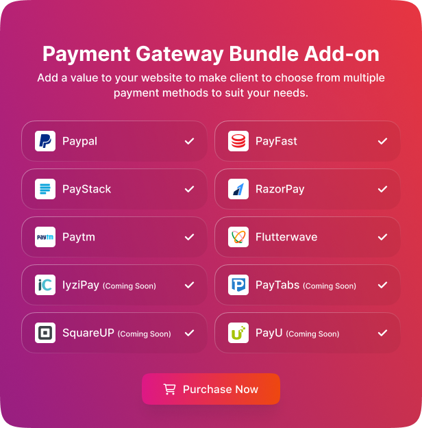Lara PayEase: Versatile Payment Gateway Integration Addon for TaskUp - 1